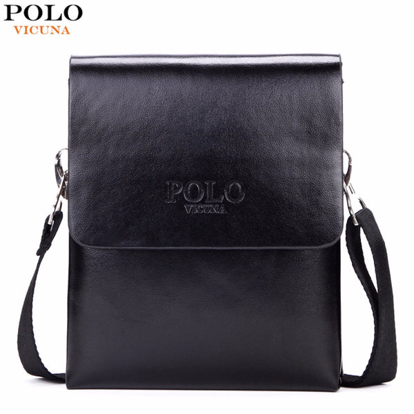 Solid Double Pocket Soft Leather Men Messenger Bag Small 2 Layer Mens ...
