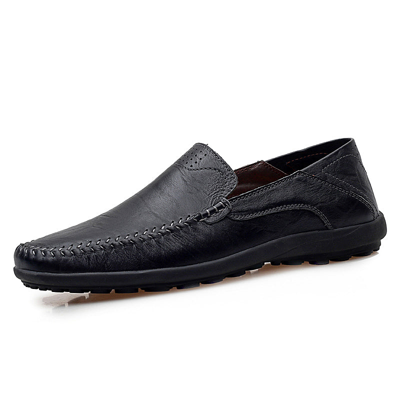 Handmade Cow Genuine Leather Moccasin Casual Shoes - ThreadCreed