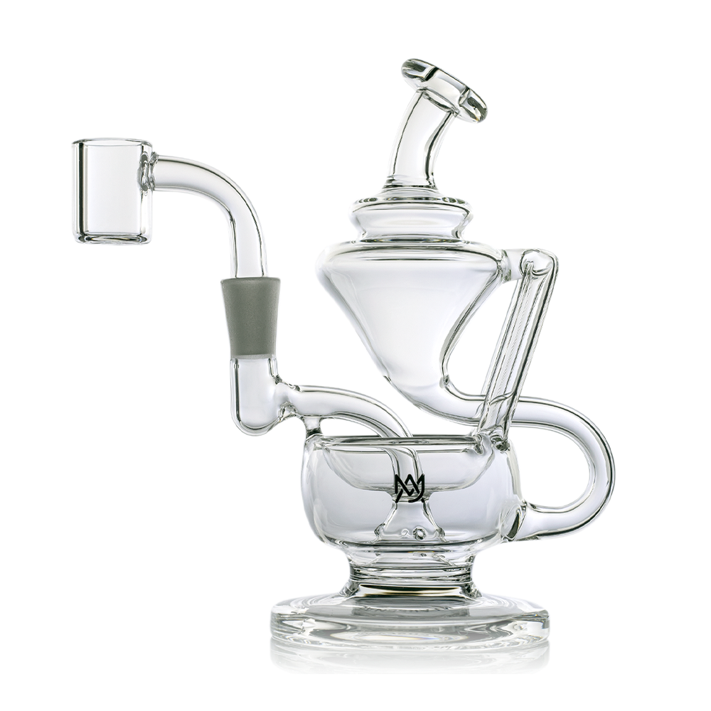 Buy Online Black & White Glass Mini Dab Rig at Haze Emporium USA