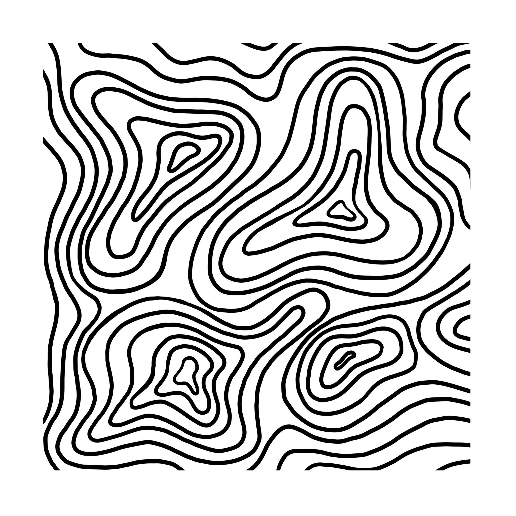 contour line art generator