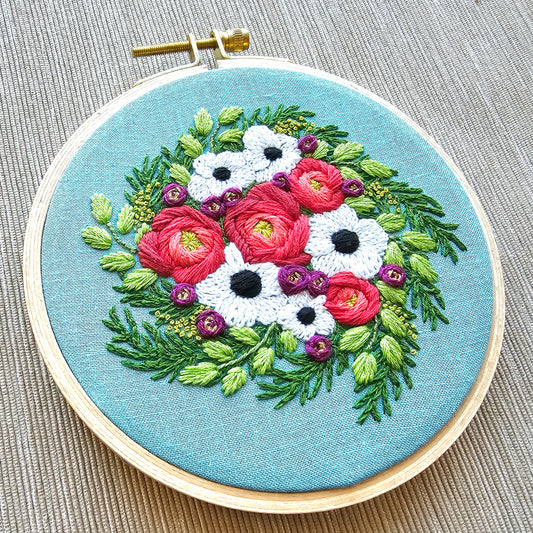 Morning Bouquet PDF Embroidery Pattern - Printable Series – Kate