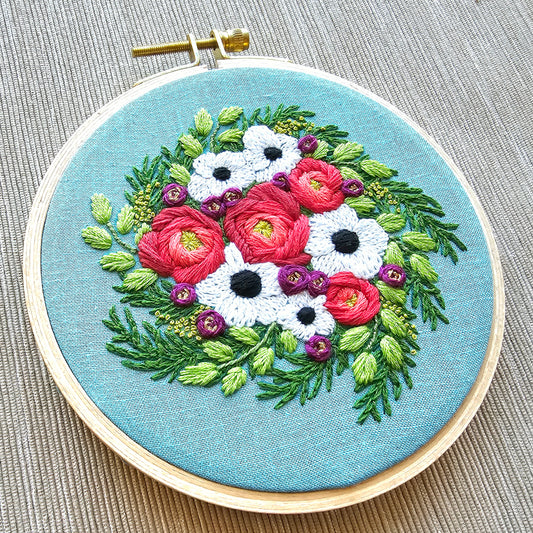 Morning Blooms Embroidery Pattern (PDF)