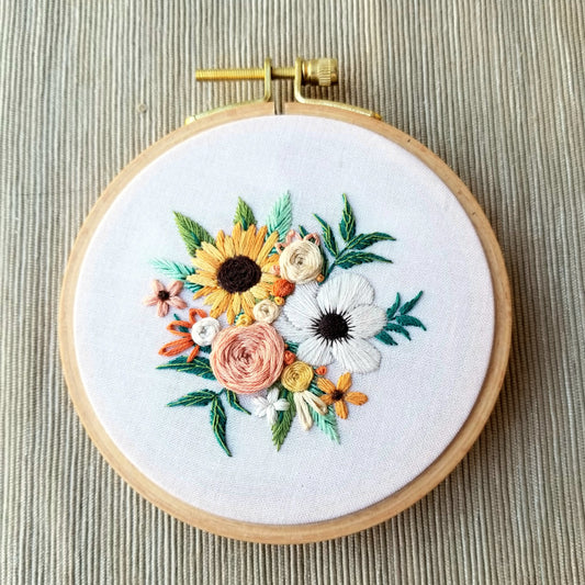 Floral Flourish Embroidery Kit