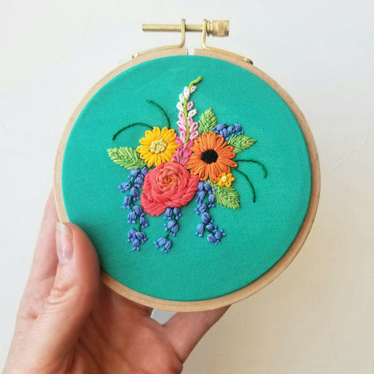 Floral Flourish Embroidery Kit