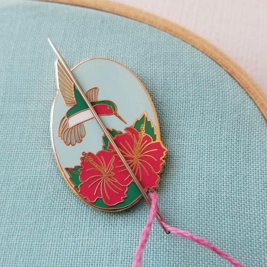 Sew Speedy enamel needle minder / magnetic pin – WholeCircleStudio