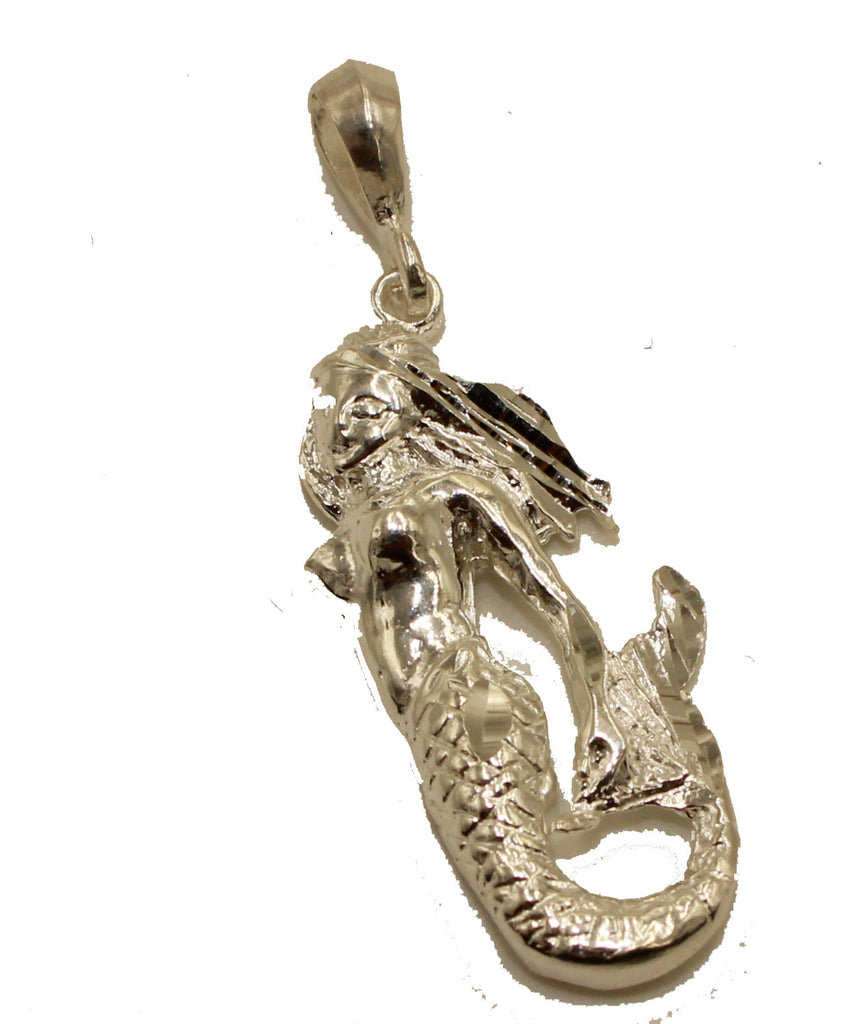 Fish Hook Pendant .925 Sterling Silver