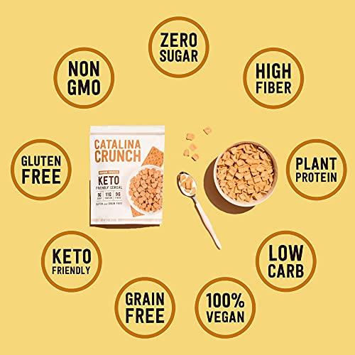 Catalina Crunch Keto Protein Cereal Variety Pack (6 Flavors), 9oz bags | Low Carb, Zero Sugar, Gluten & Grain Free, Fiber | Keto Snacks, Vegan Snacks, Protein Snacks | Keto Friendly Foods-Gains Everyday