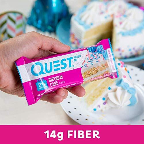 Quest Nutrition Birthday Cake Protein Bar High Protein Low Carb Glu Gains Everyday