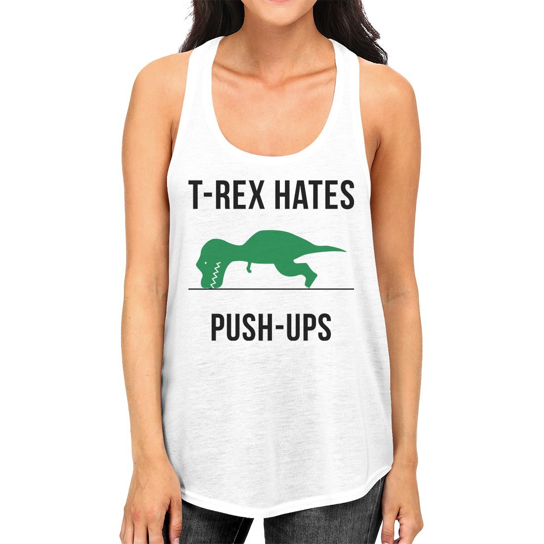 T-Rex Push Ups Womens Fashion Lightweight Workout Tank Top for Her - Gains  Everyday
