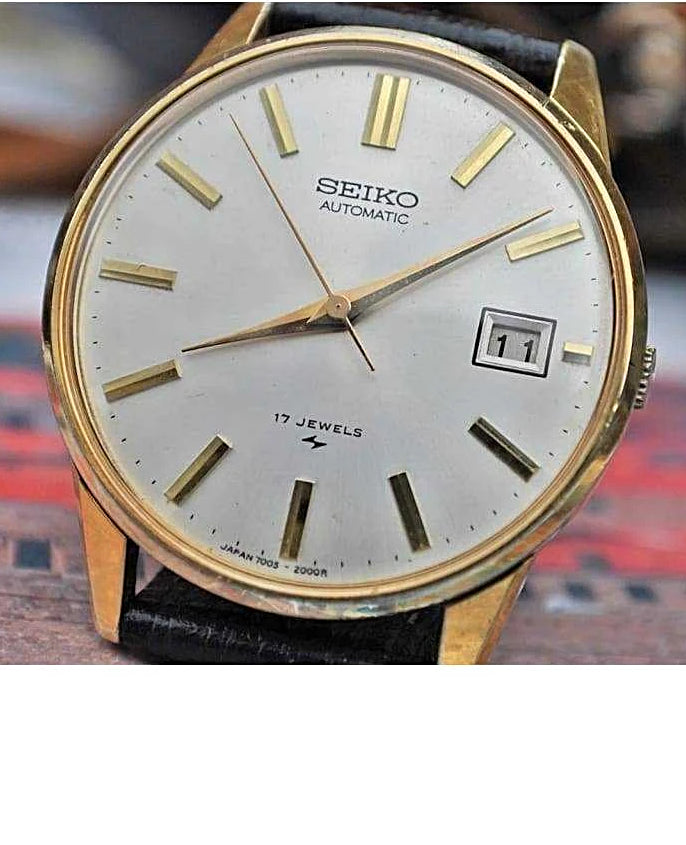 Seiko 7005-2000 Date Automatic Movement Vintage 1970's Mens Watch....3 –  Vincent Palazzolo