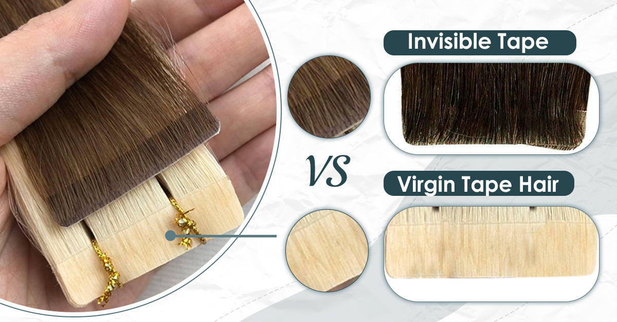 Sunny hair,sunnys hair store, difference between invisible tape and virgin tape in hair extensions,virgin hair extensions,invisible injection tape in hair extensions