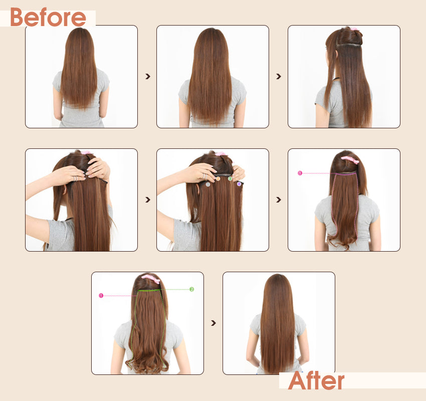 clip in hair extensions Sunny How to wear clip in Hair Extensions