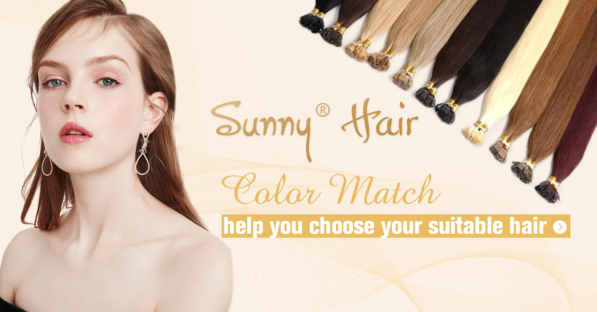 Ponytail human hair extensions Sunny hair provide customer color match