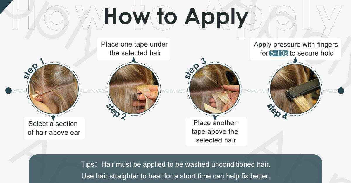 how to apply tape in full cuticle virgin human hair,sunny hair,sunnys hair store