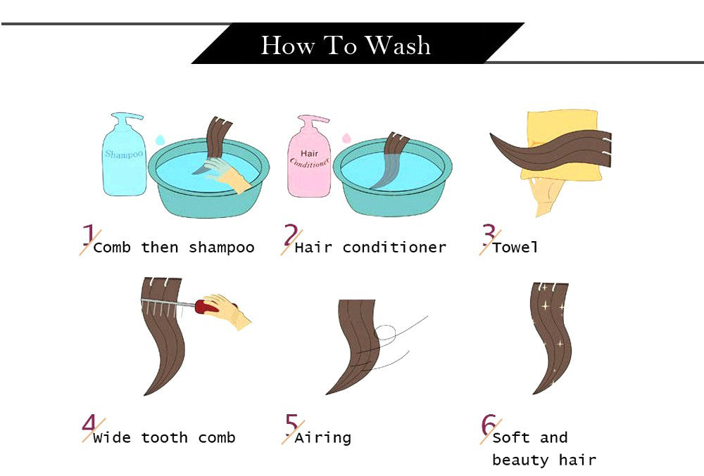 how to wash U tip Keratin human hair extensions