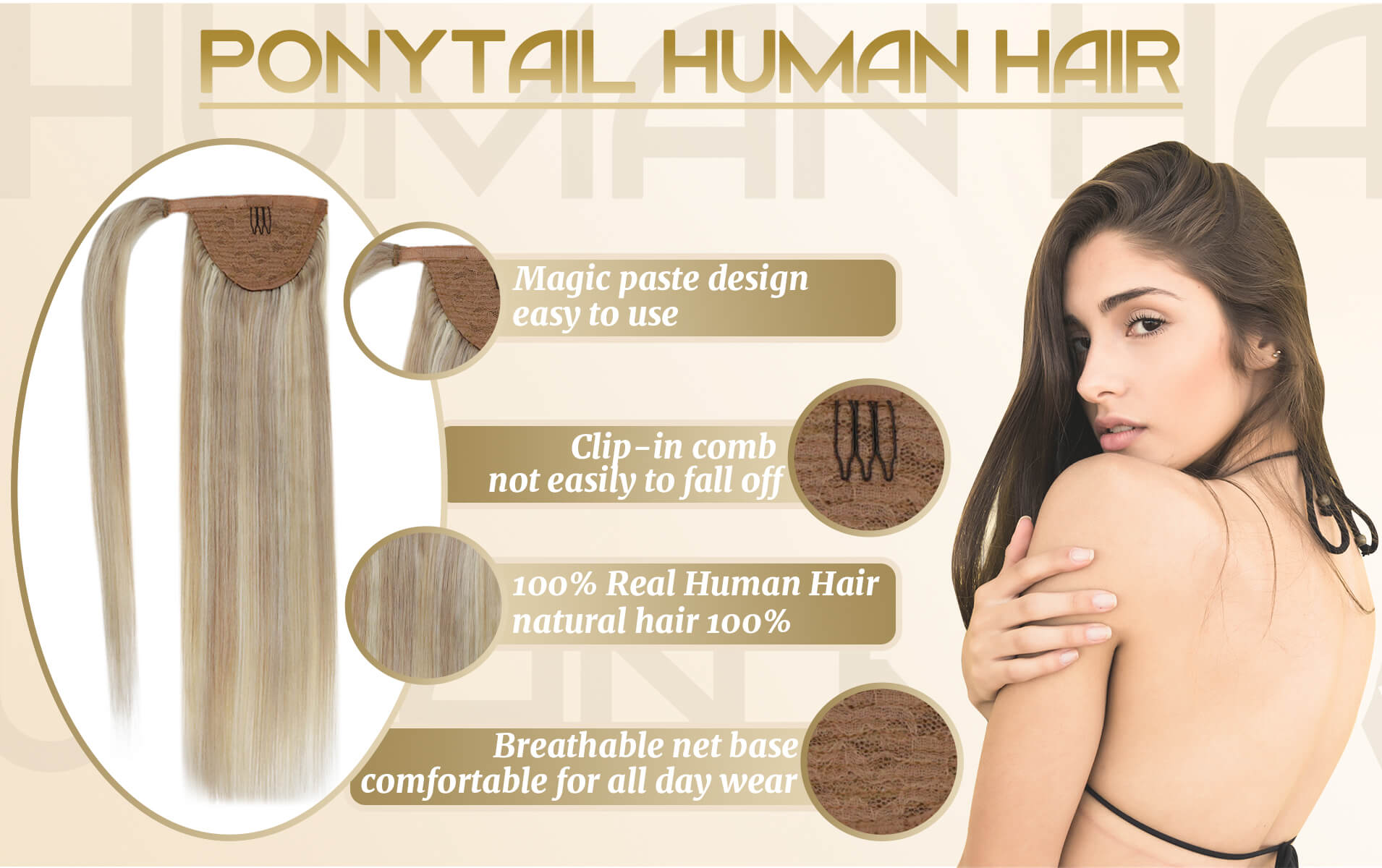 ponytail hair extensions human hair extensions clip in ponytail hair extensions