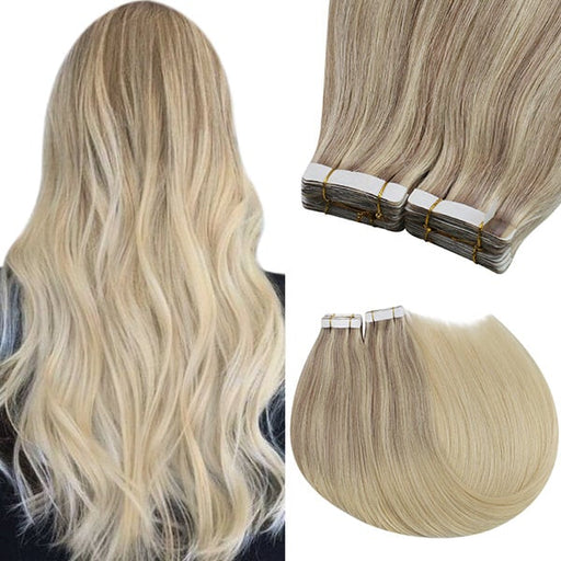100% Human Balayage Ombre Tape in Real Human Hair Extensions — SunnyHair