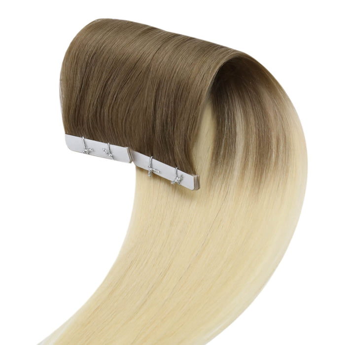 Highlight Blonde 860 Virgin Injection Tape In Hair Extensions — Sunnyhair 