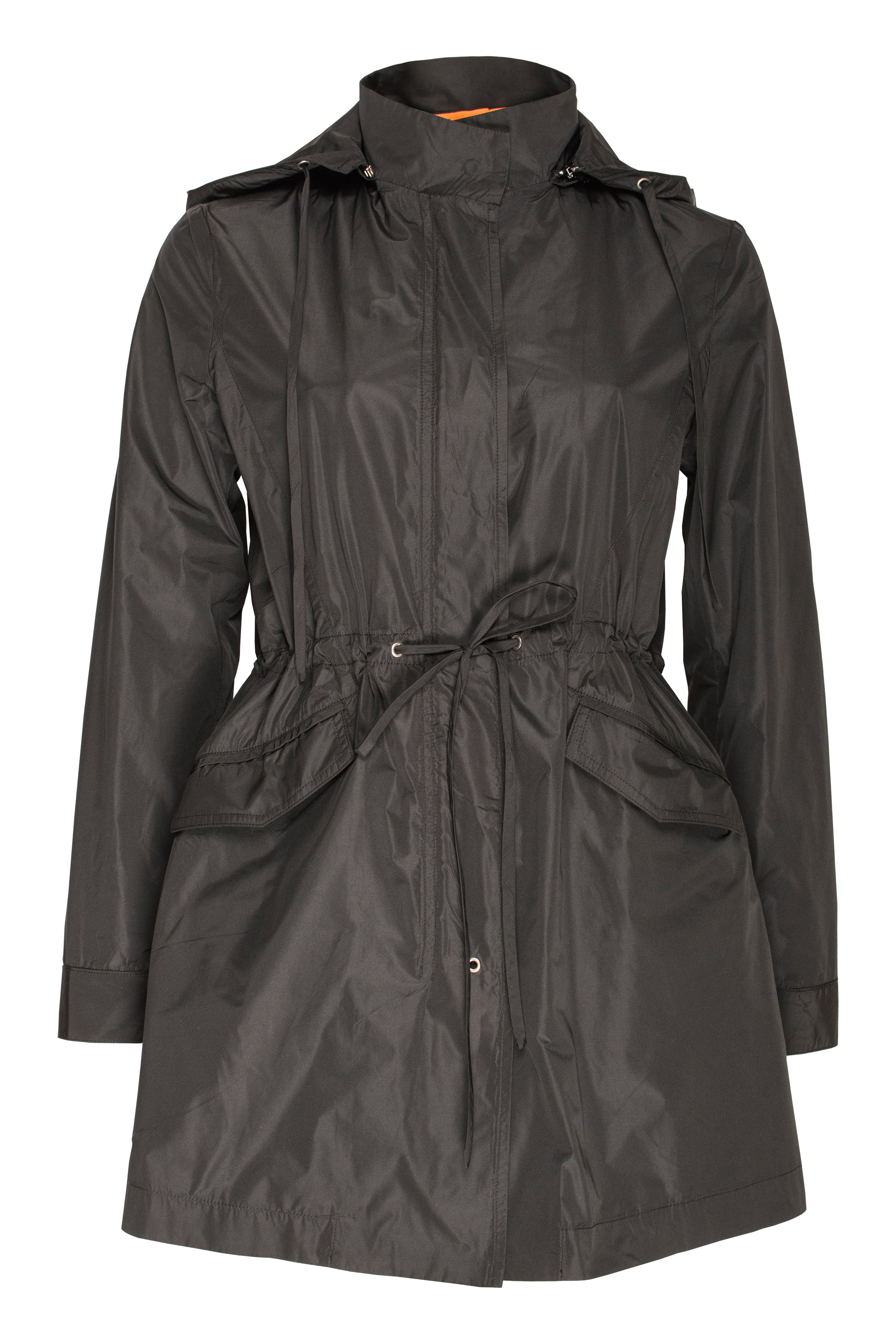 Black Detachable Hood Trench 6256 – DIGBYS Boutique