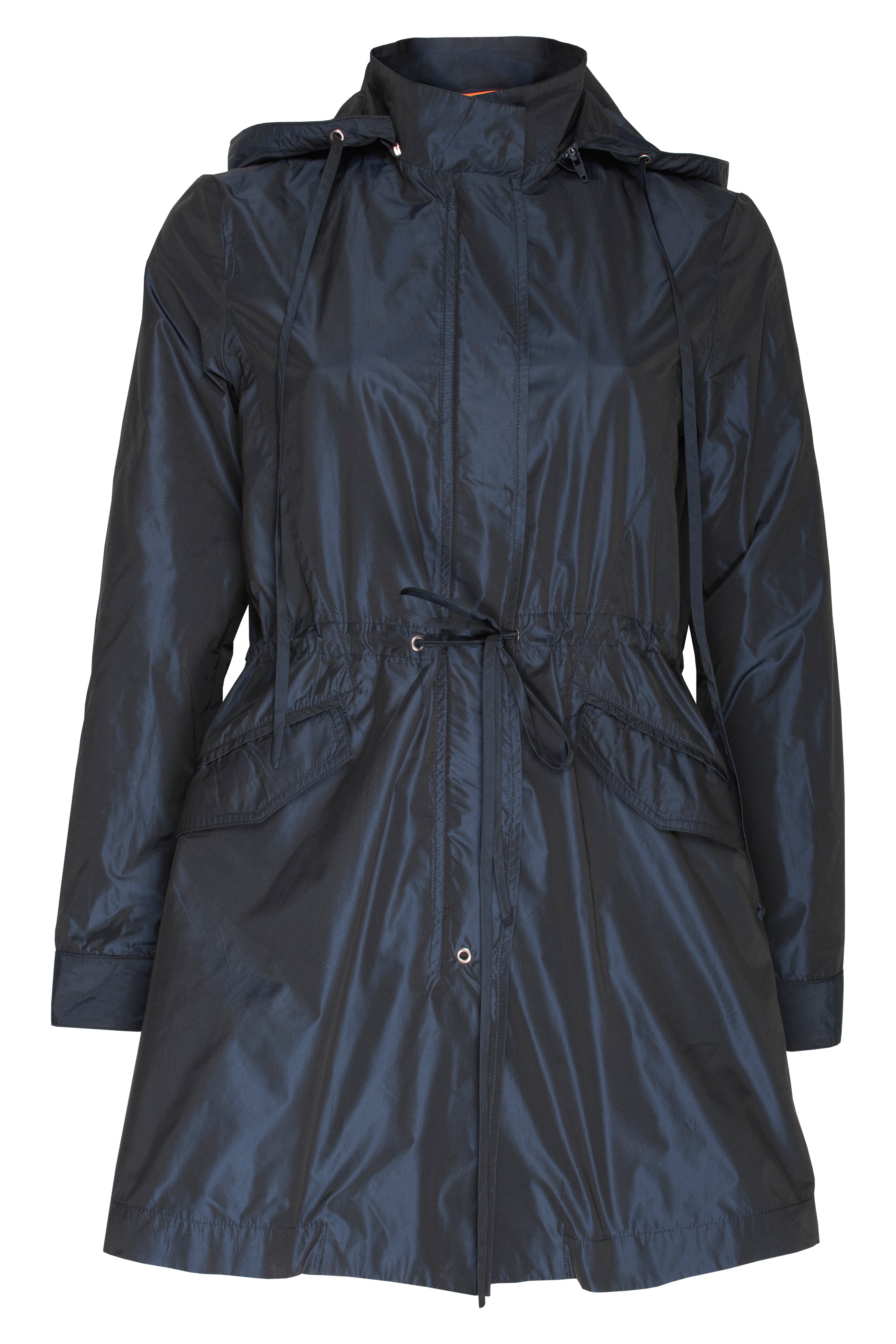 Navy Detachable Hood Trench 6258 – DIGBYS Boutique