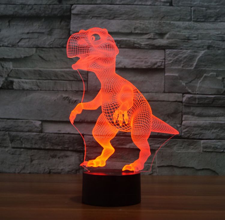 dinosaur 3d wall light