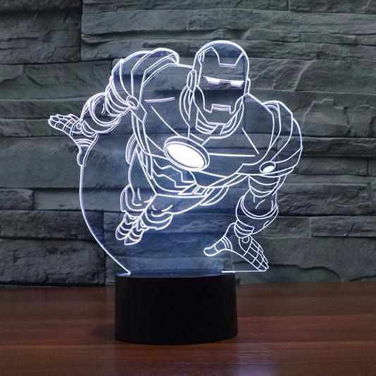 iron man 3d illusion lamp