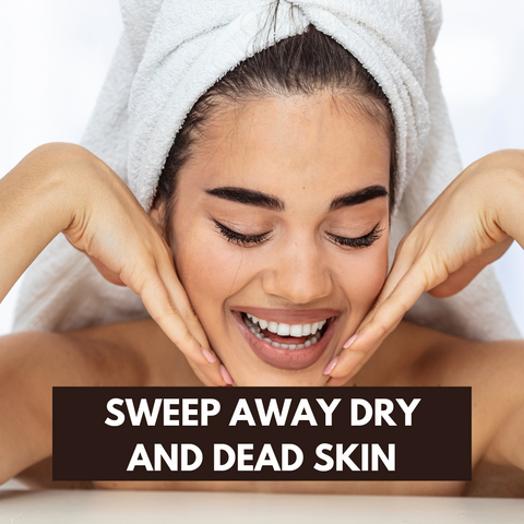 sweep away dry skin