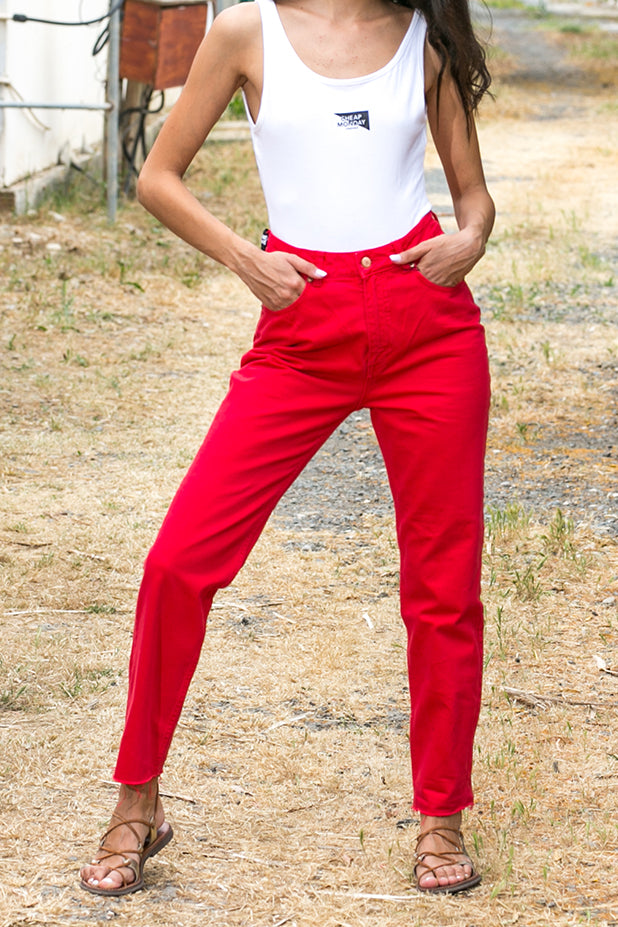 Cheap Monday | Donna OD Red Jeans | Bazics CY - BAZICS