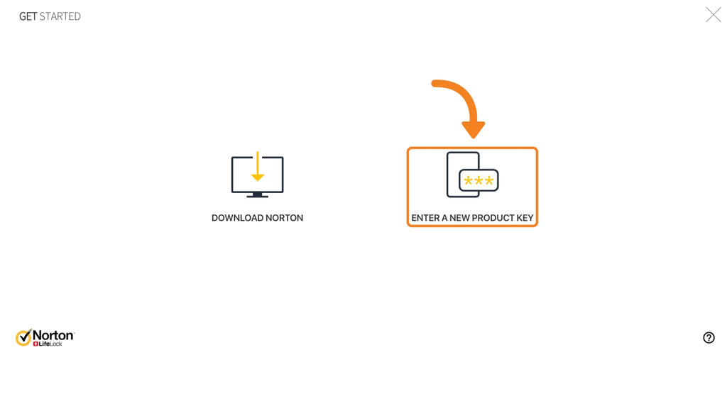 Norton product key invoeren