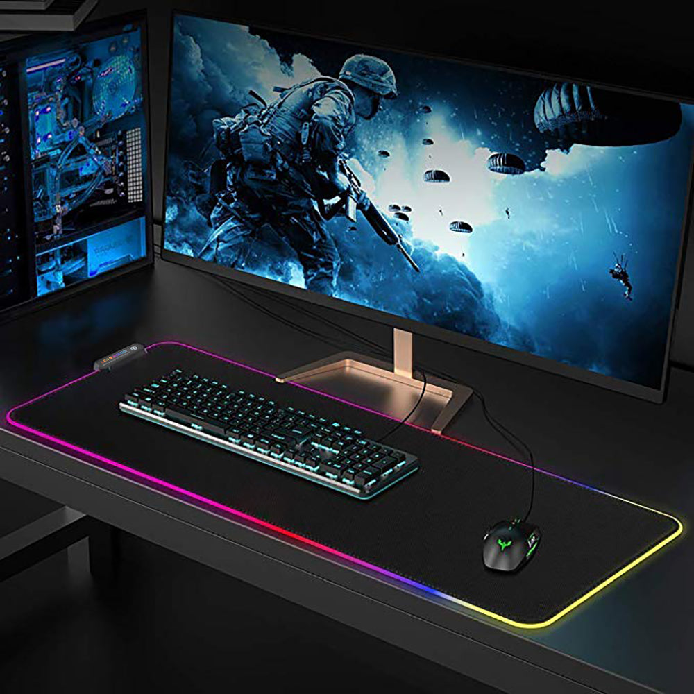 pictek large rgb gaming mouse pad