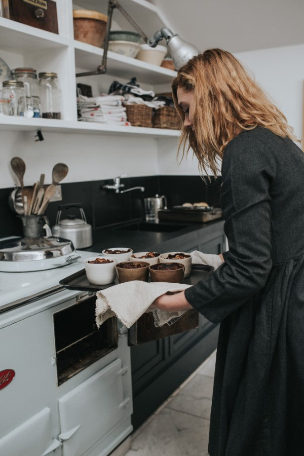 The Barton Croft hand bowl is oven proof and perfect for baking individual desserts