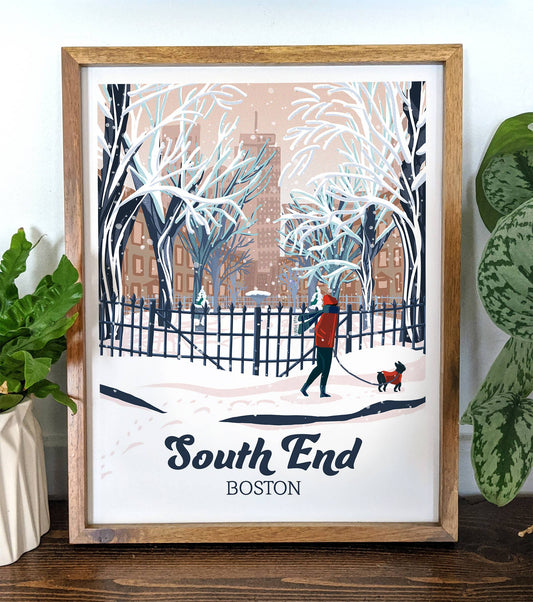 Beacon Hill, Boston Print – Kat Maus Haus Illustration