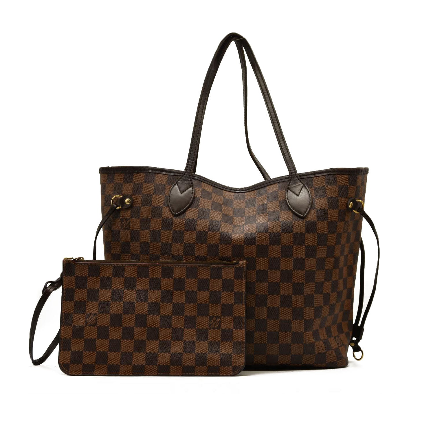 Louis Vuitton Damier Ebene Neverfull MM With Pouch