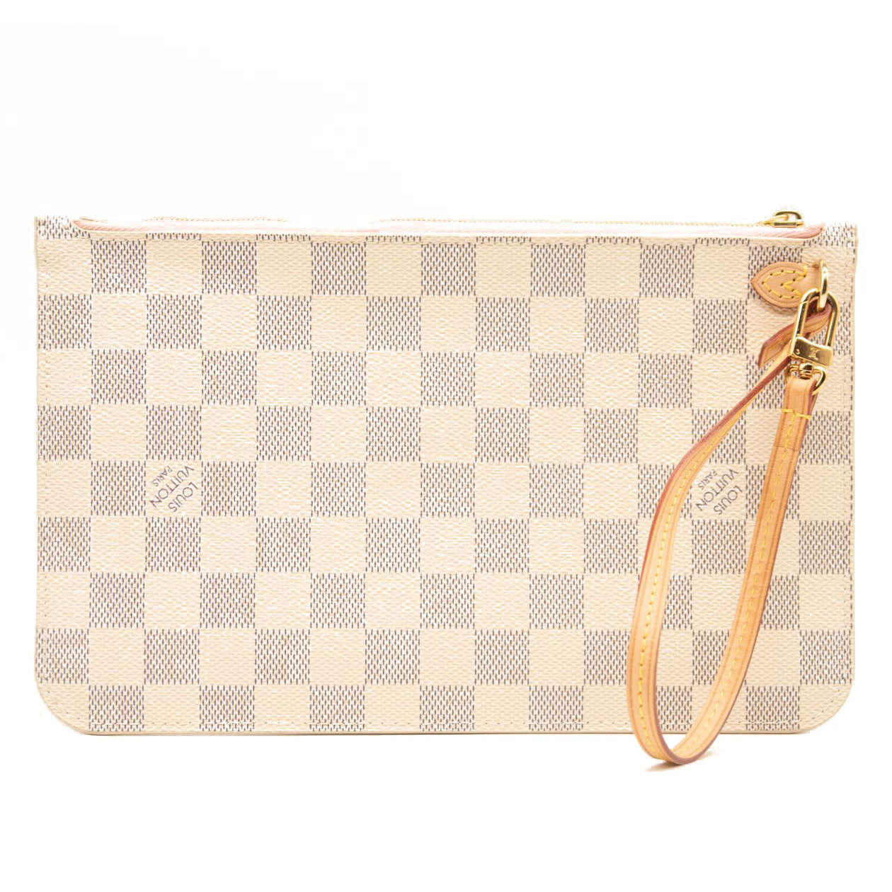 Louis Vuitton Neverfull azure checkerboard canvas MM White Cloth  ref.1006715 - Joli Closet