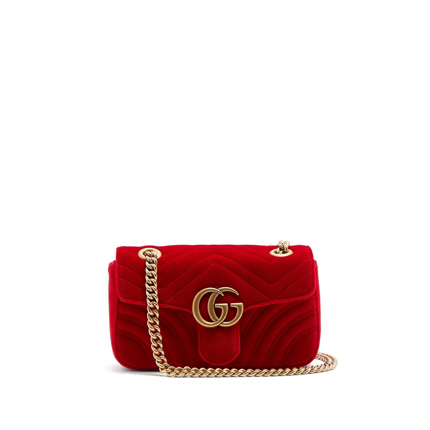 red gucci bag velvet