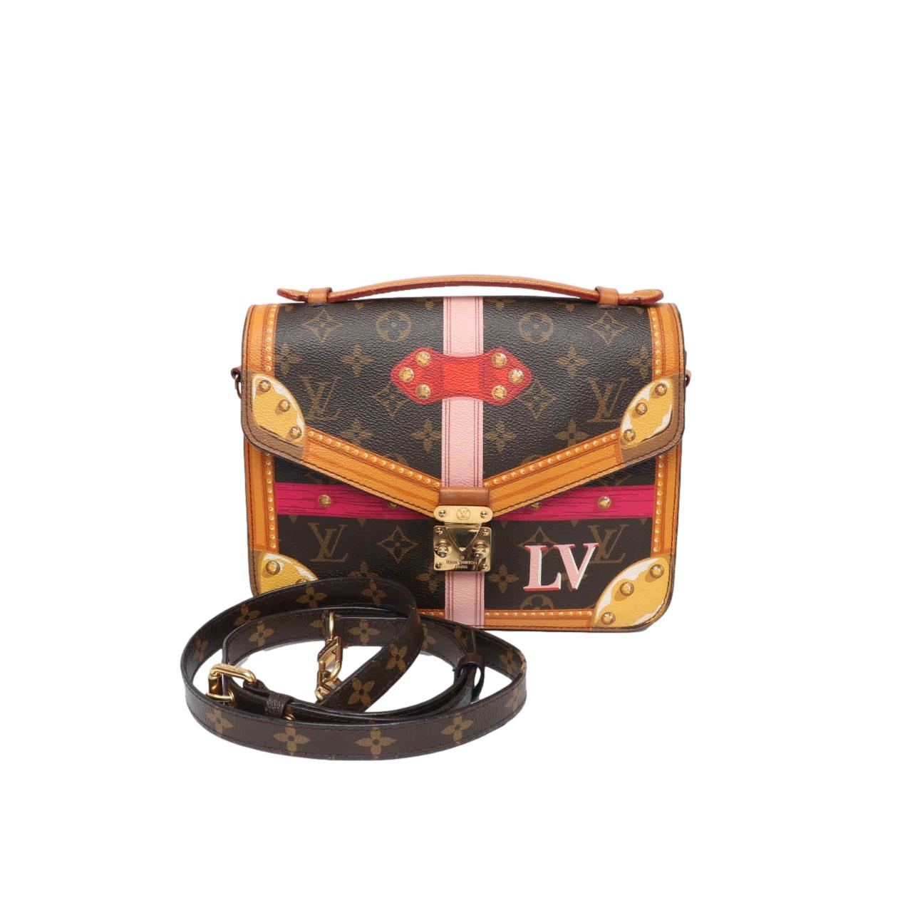 Louis Vuitton Saintonge Monogram Black Coated Canvas Cross Body Bag -  MyDesignerly