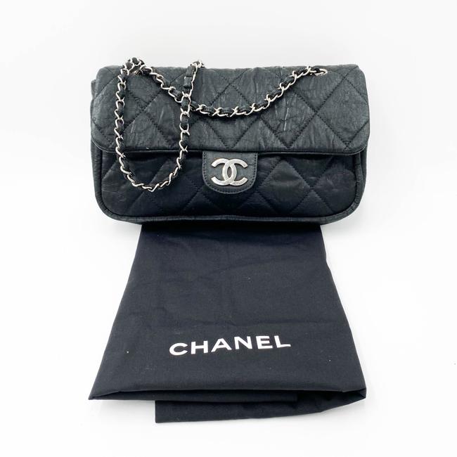 Chanel Classic Le Marais Quilted Medium Flap Black Coated Canvas Shoul -  MyDesignerly