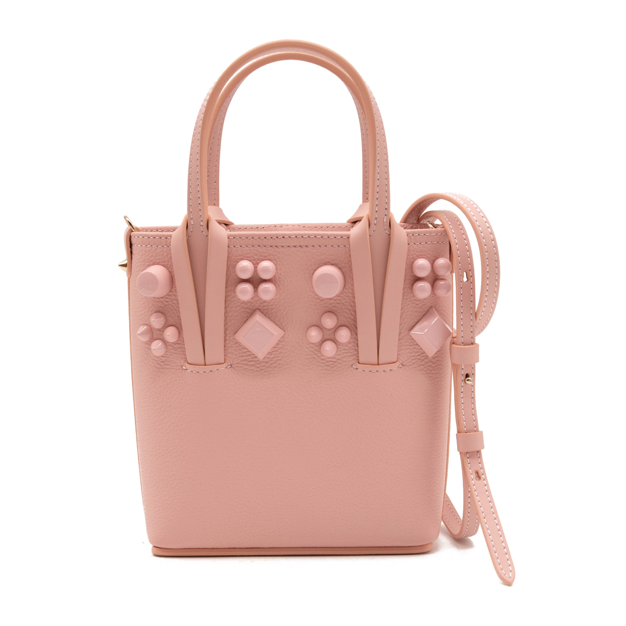 Leather mini bag Christian Louboutin Pink in Leather - 15701792