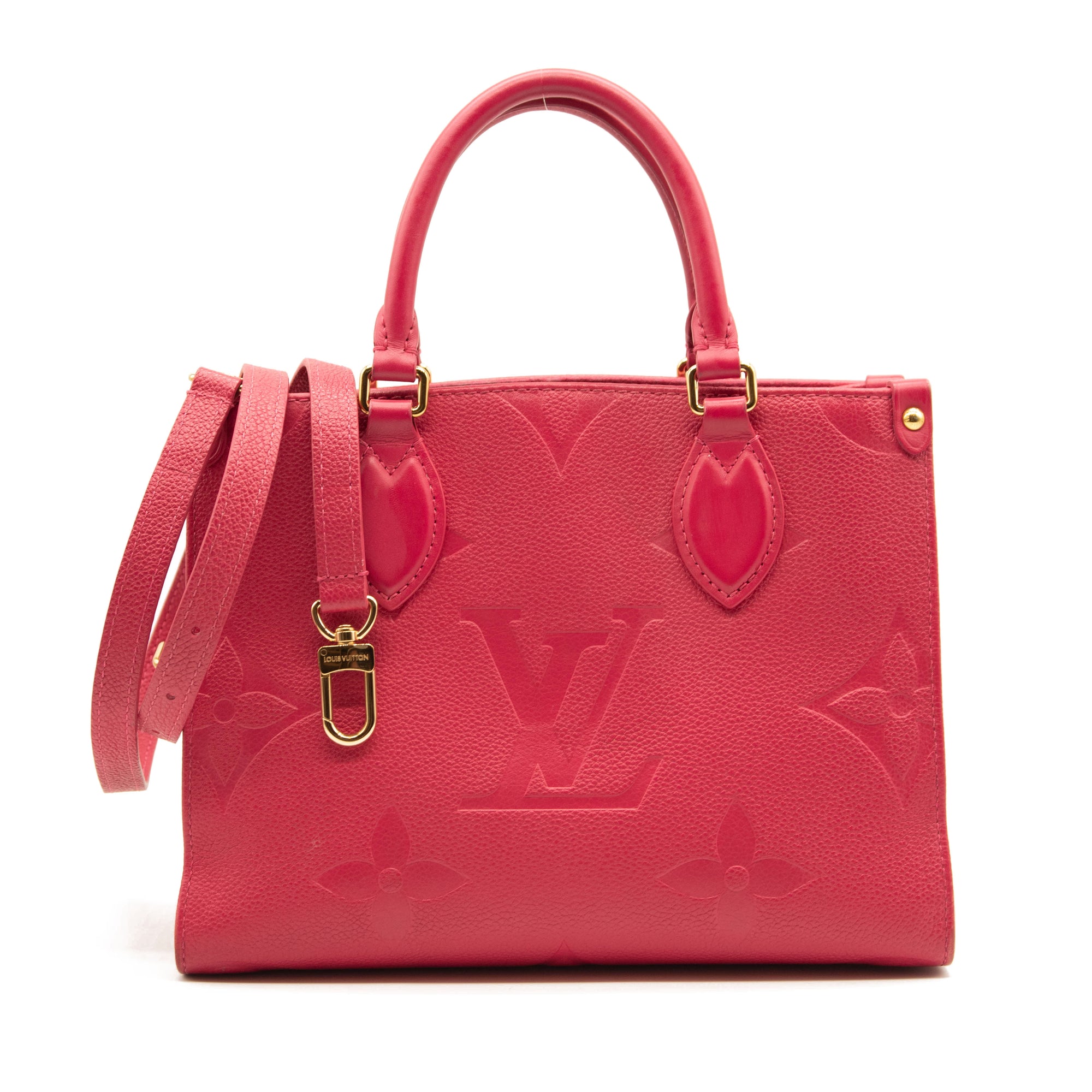 Louis Vuitton Onthego Monogram Giant Red/Pink in Coated Canvas