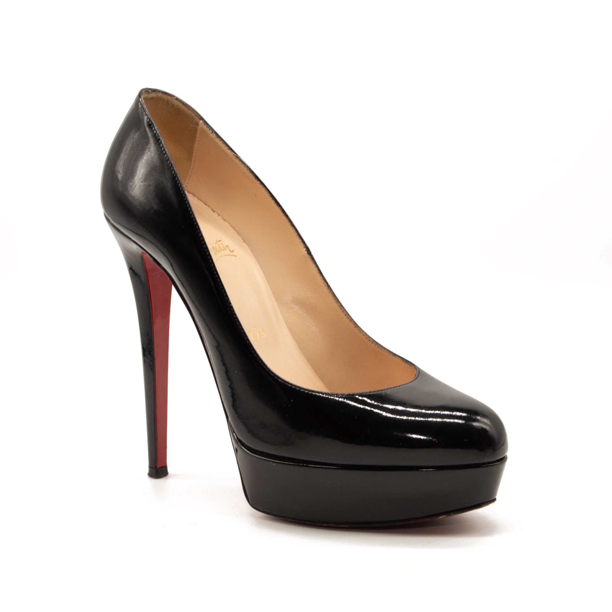 Christian Louboutin Black Jazz Decollete 868 100 Pumps - MyDesignerly