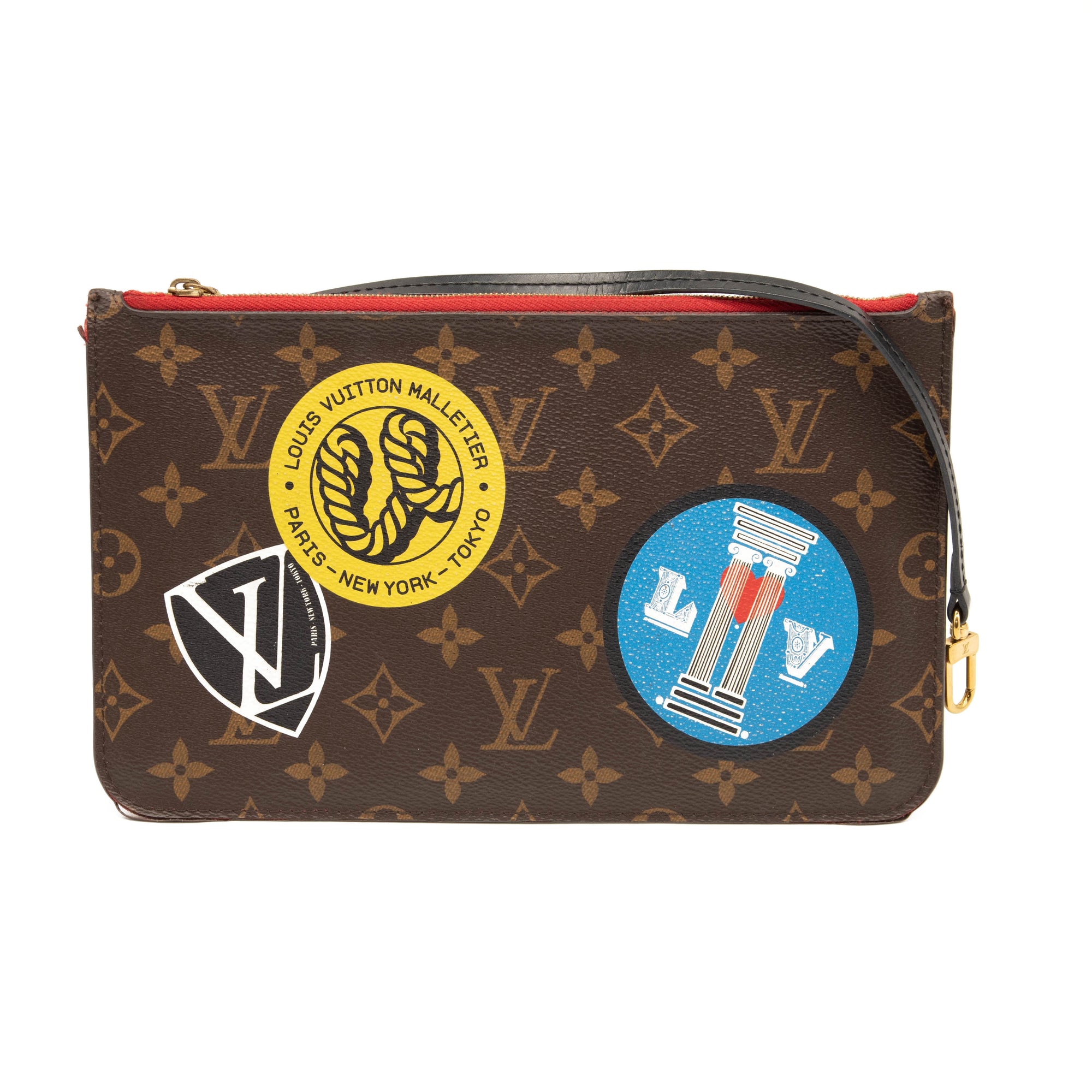 Louis Vuitton Monogram Beige Neverfull Pochette - A World Of Goods