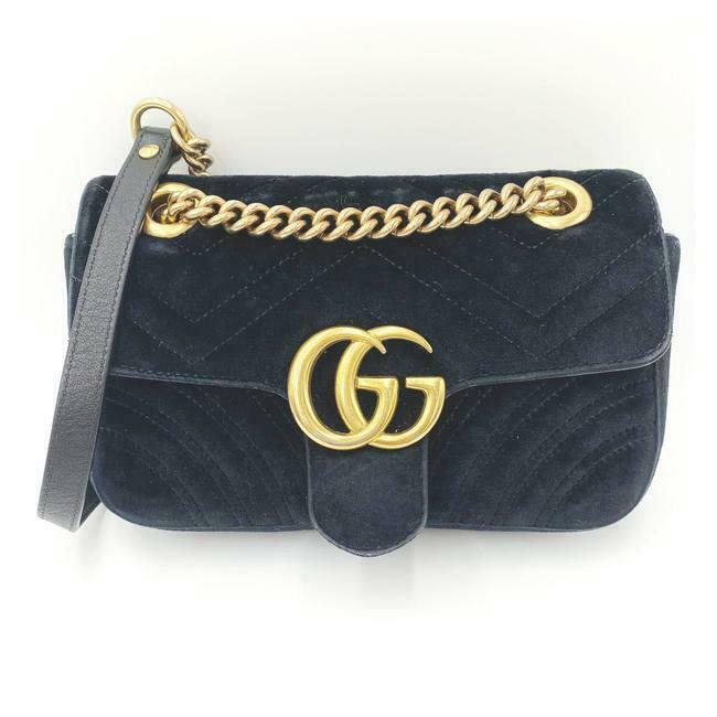 gg marmont mini velvet shoulder bag