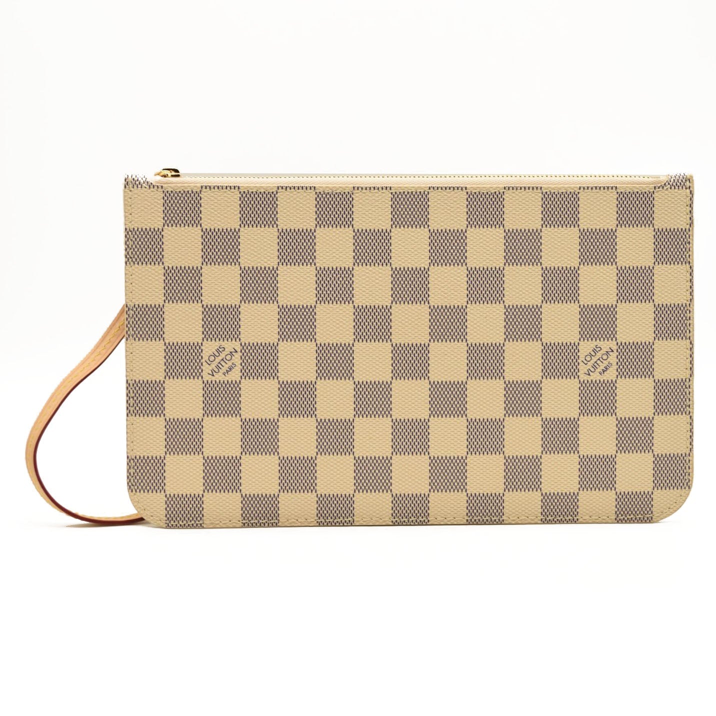 Louis Vuitton White And Blue Damier Azur Coated Canvas Neverfull