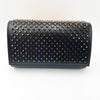 Christian Louboutin Clutch Spikes Paloma Black Patent Leather Shoulder Bag