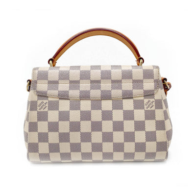 Louis Vuitton Croisette Damier Azur White Canvas Shoulder Bag