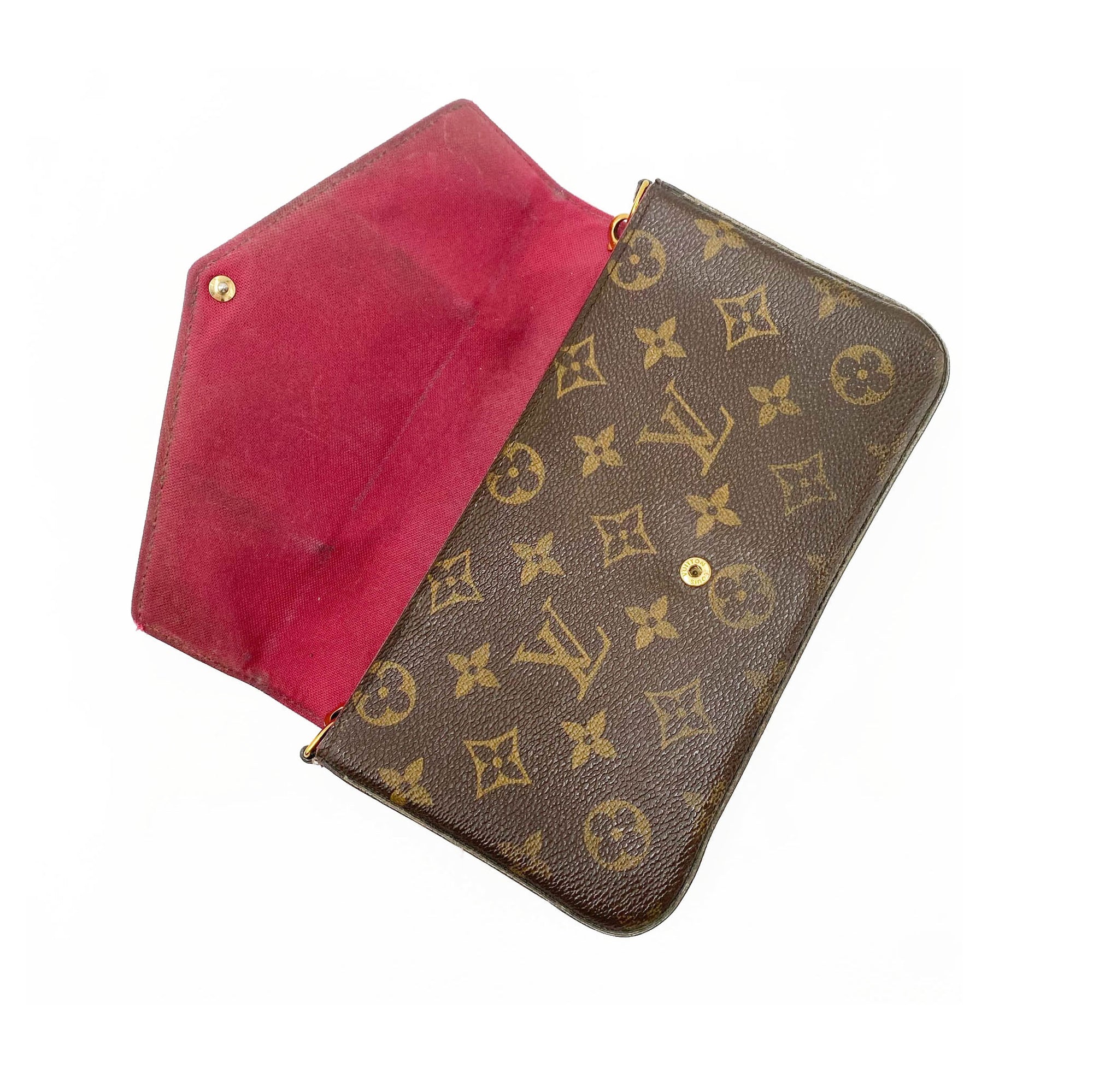 Louis Vuitton Pochette Felicie With Inserts Brown Damier Ebene Canvas -  MyDesignerly