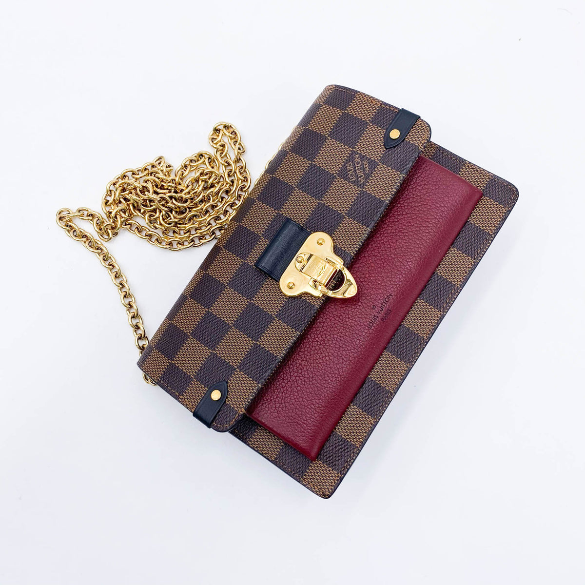 Louis Vuitton Brown Key Pouch Damier Ebene Wallet - MyDesignerly