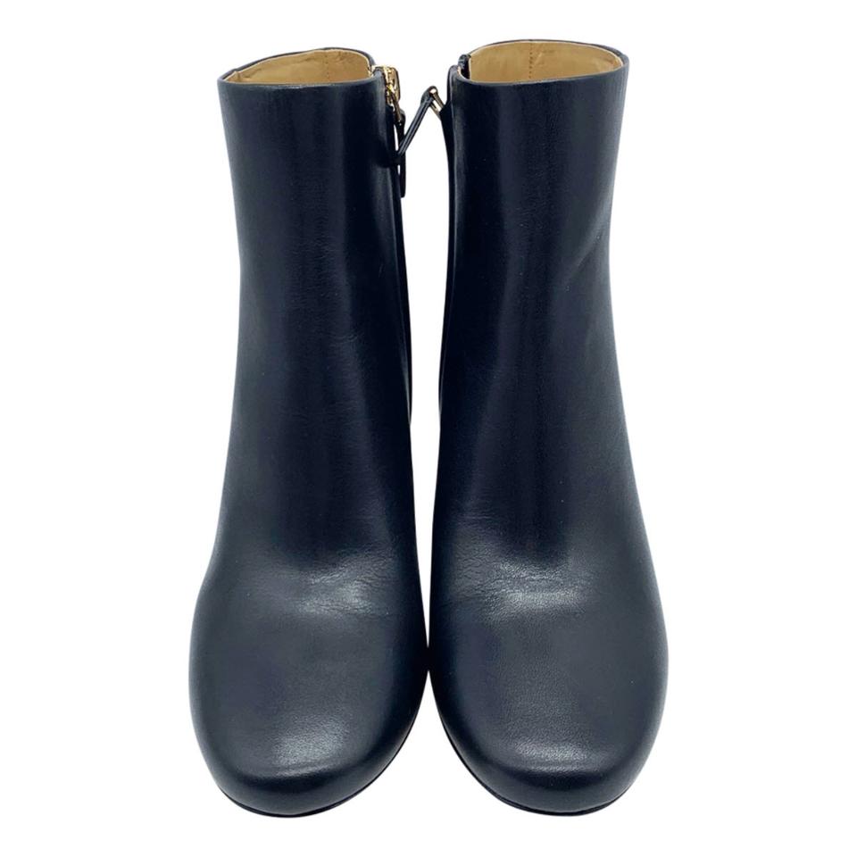 Tory Burch Black Gigi Logo Heel Boots/Booties - MyDesignerly