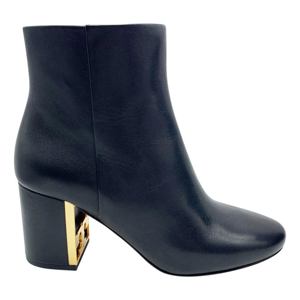 Tory Burch Black Gigi Logo Heel Boots/Booties - MyDesignerly