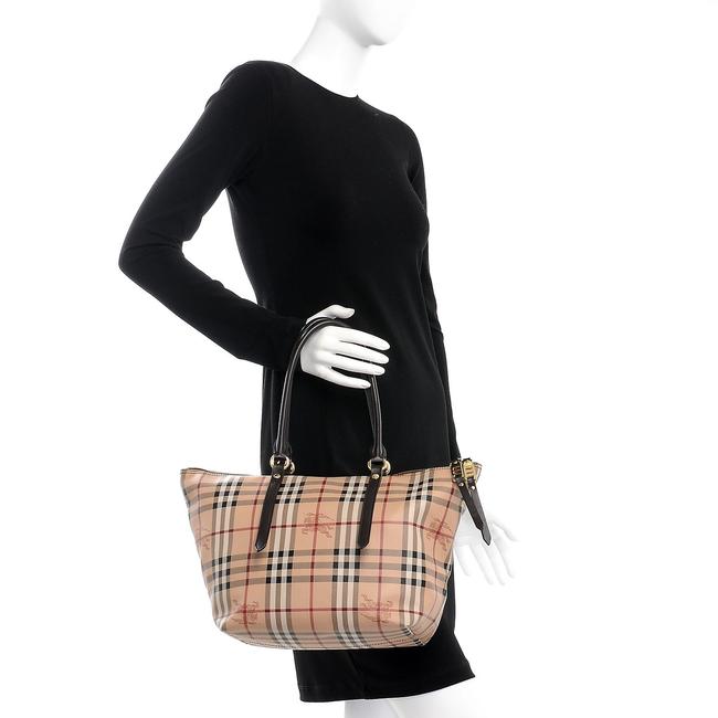 Burberry Haymarket Check Small Salisbury Black Coated Canvas Tote -  MyDesignerly